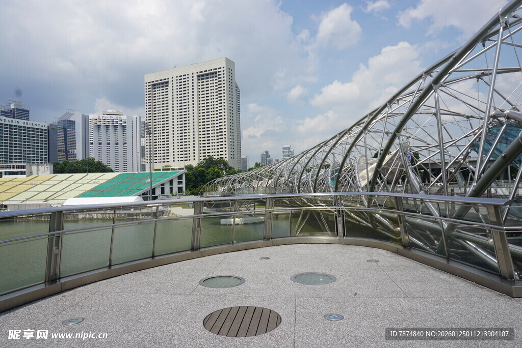 现代城市独特景观桥梁