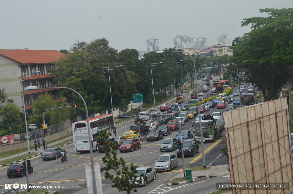 城市道路拥堵景象
