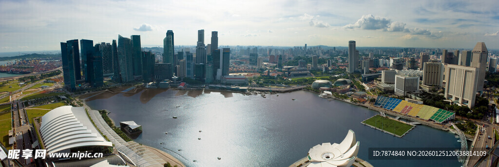 城市河畔高楼景观 新加坡