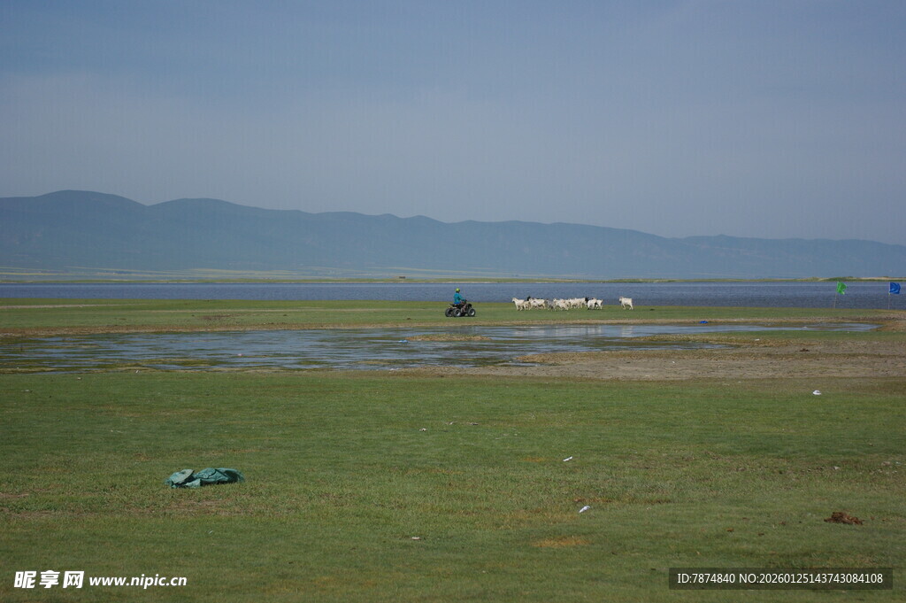 草原湿地风光远景