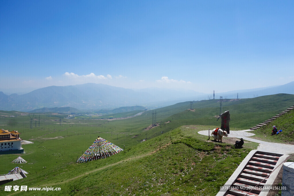 山间美景 视野开阔的观景台