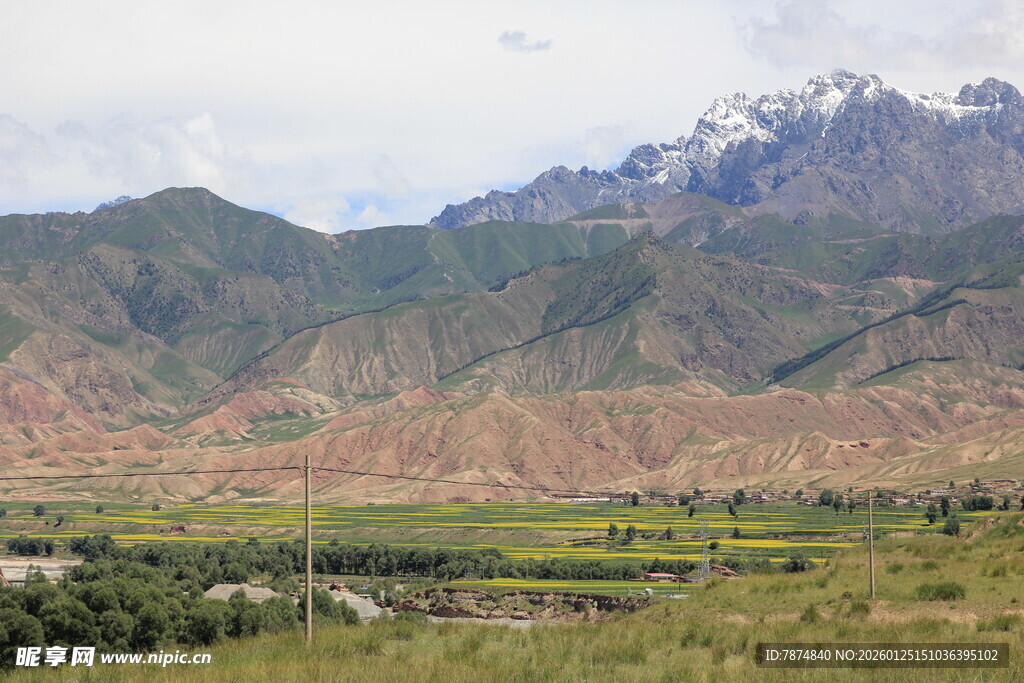 壮丽山川田园风光美景