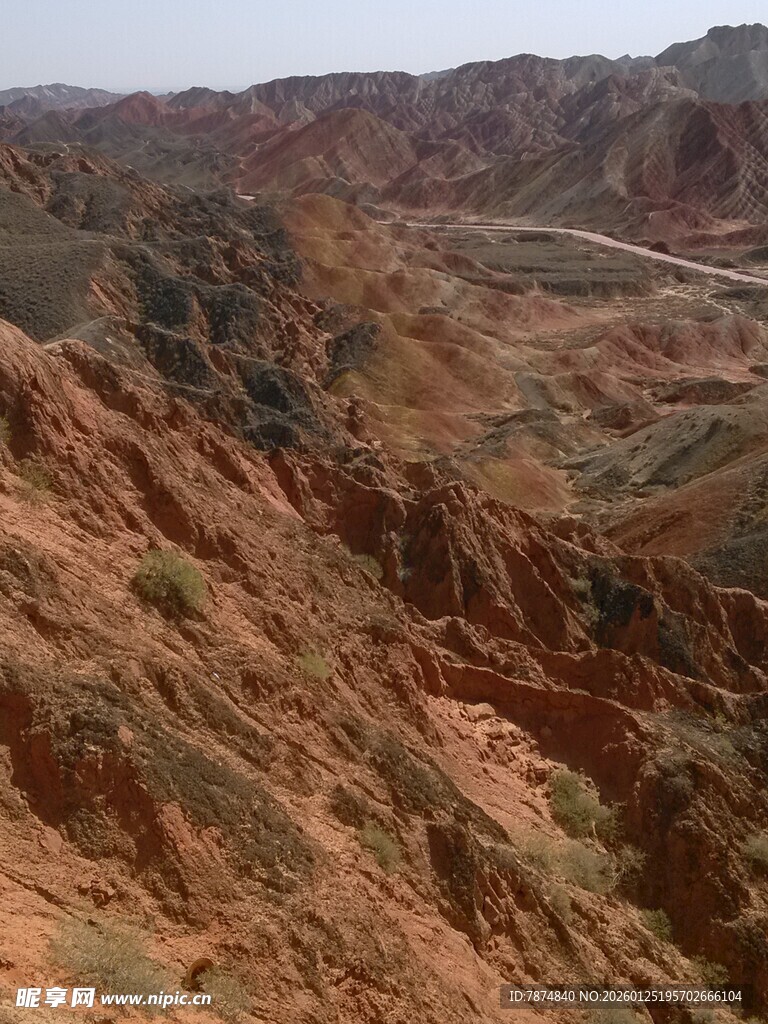 壮丽丹霞地貌景观