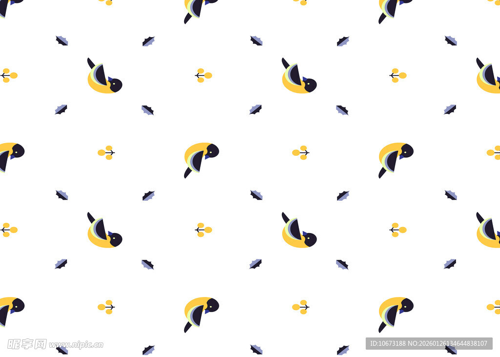 蜜蜂图案背景的无缝设计