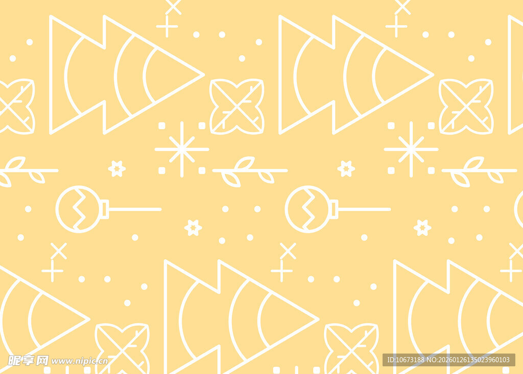 黄色几何图案背景纹理