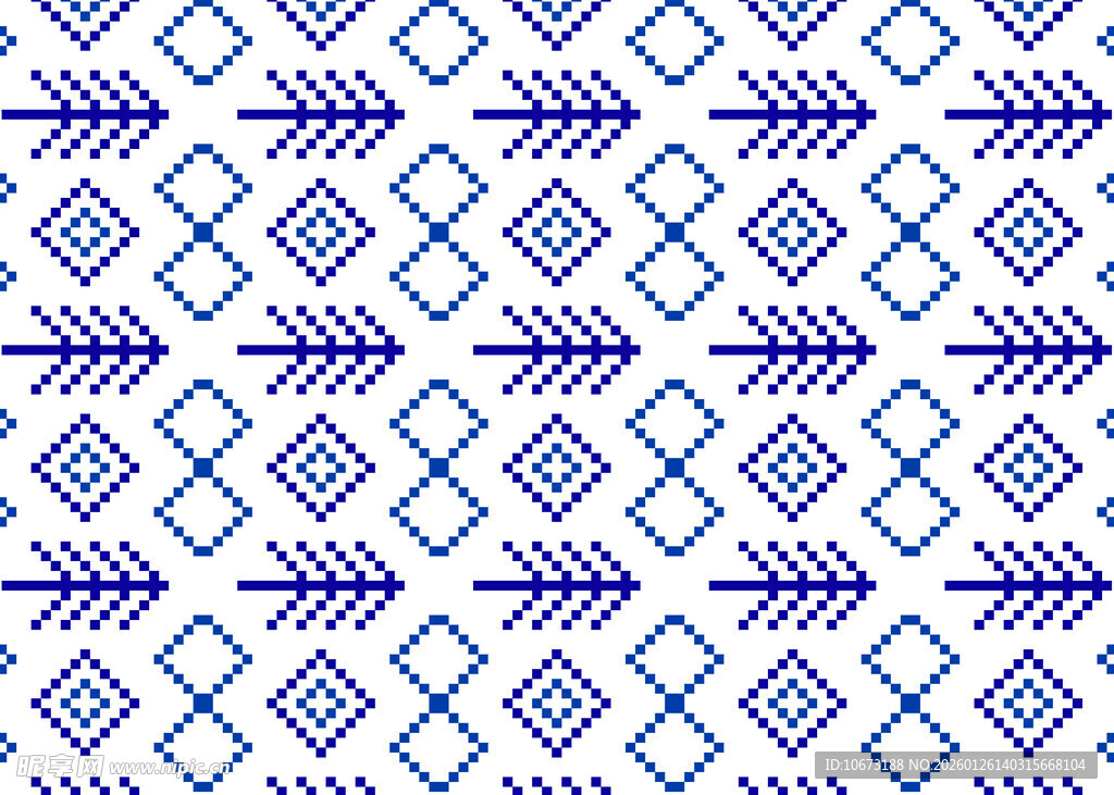 蓝白几何图案纹理背景