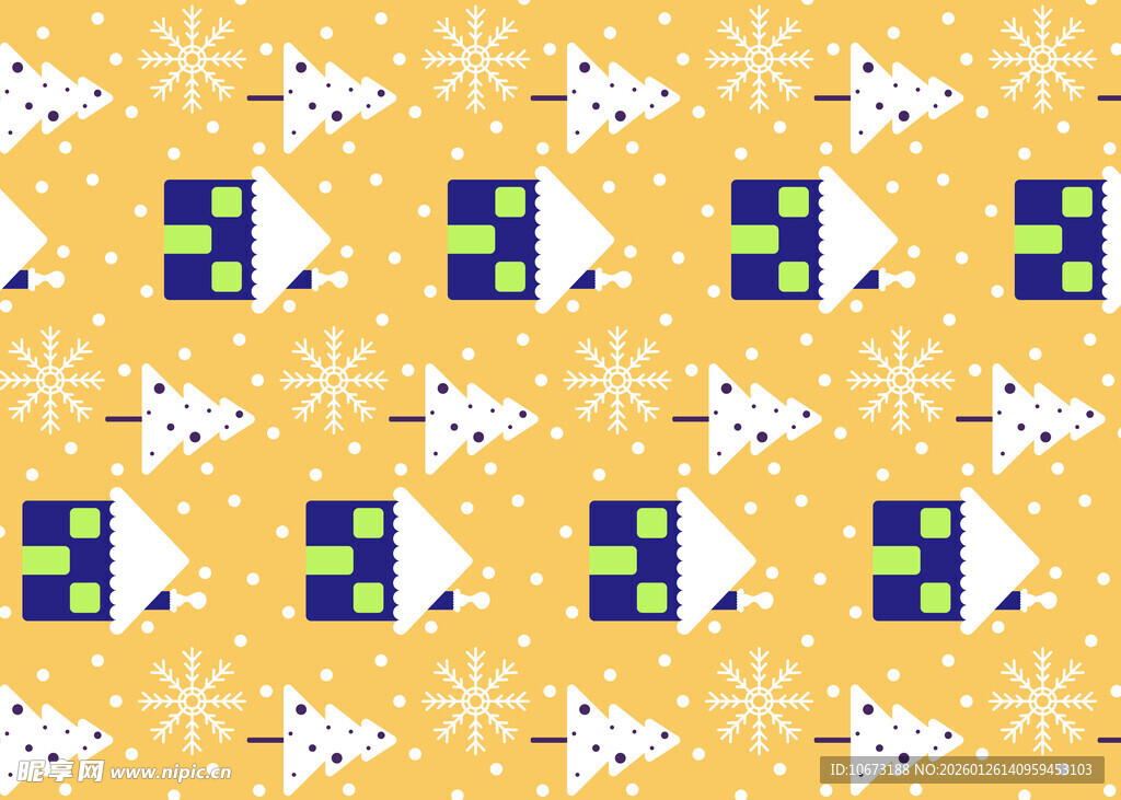 几何图案装饰的黄色背景图