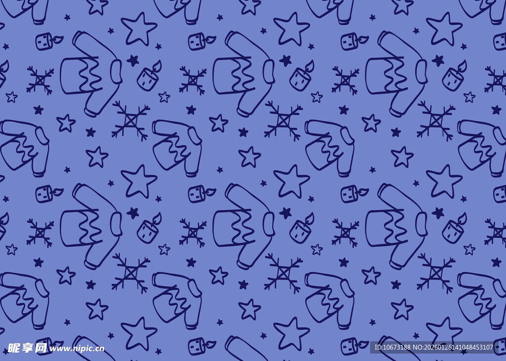 蓝色几何图案背景纹理