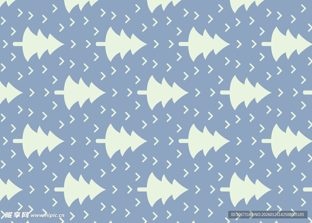 浅蓝色圣诞树图案背景