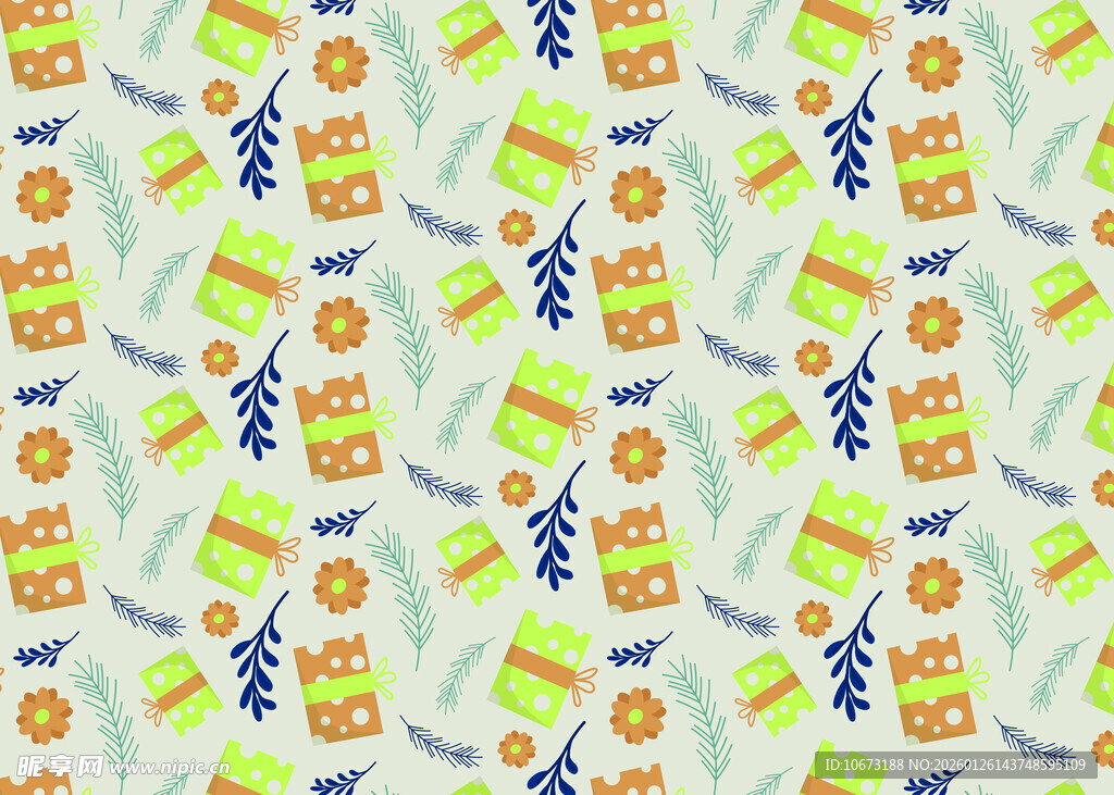 多彩卡通图案背景