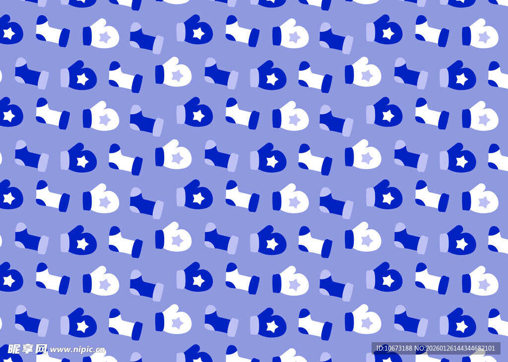 蓝白几何图案无缝背景