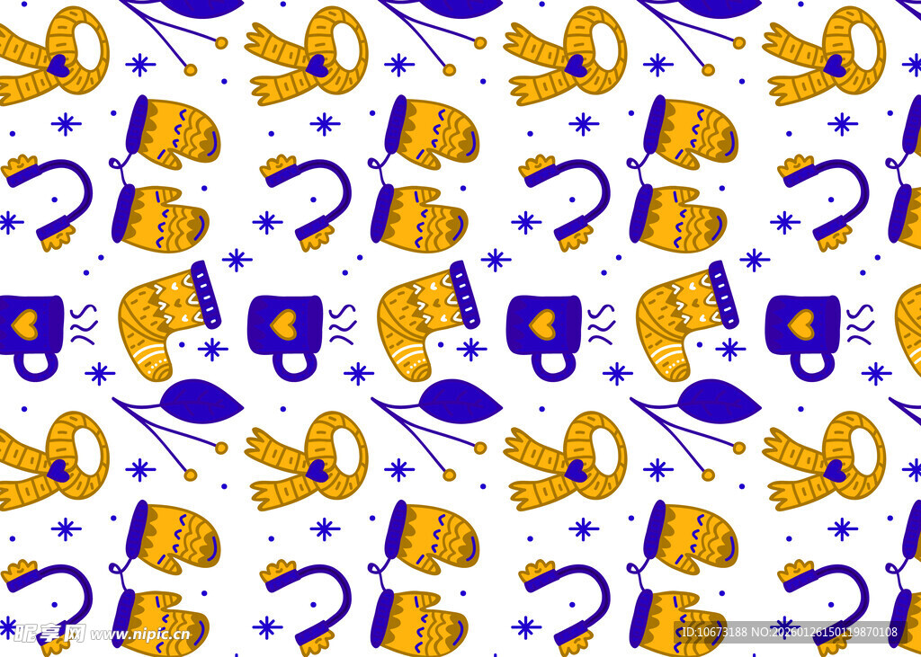 卡通喇叭图案背景设计