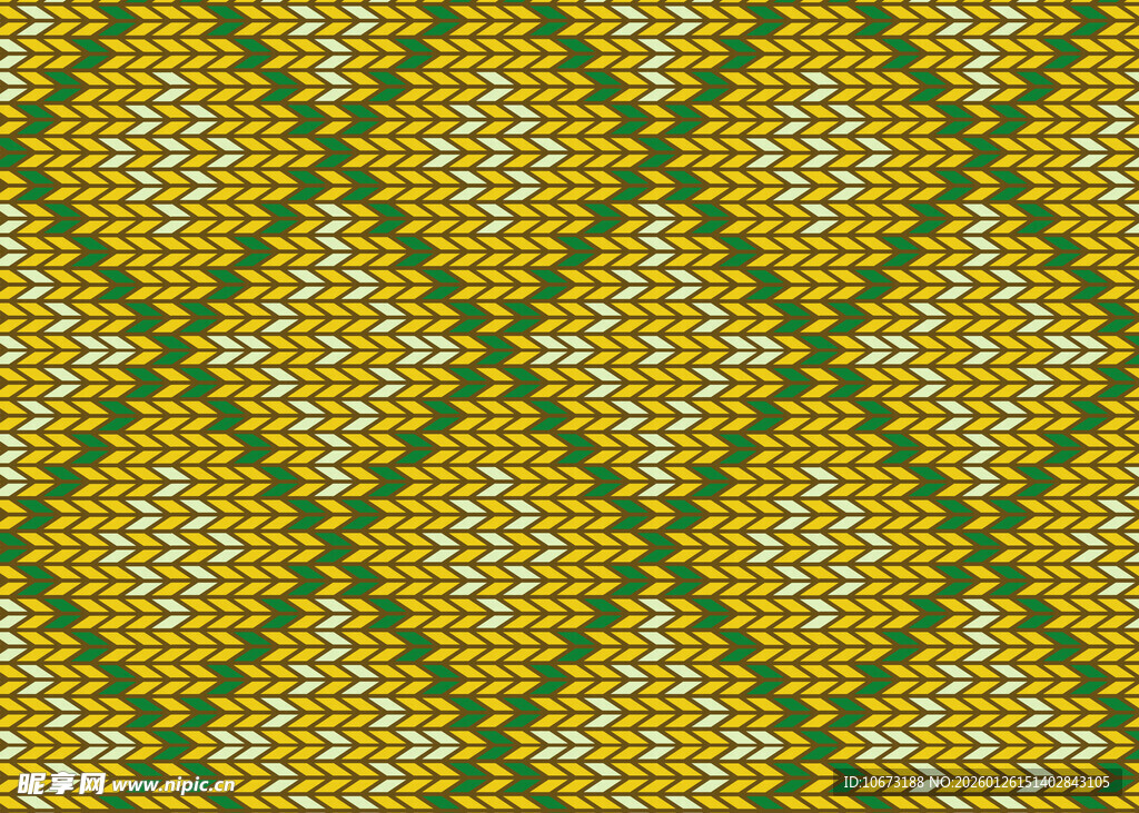 黄绿几何图案针织纹理