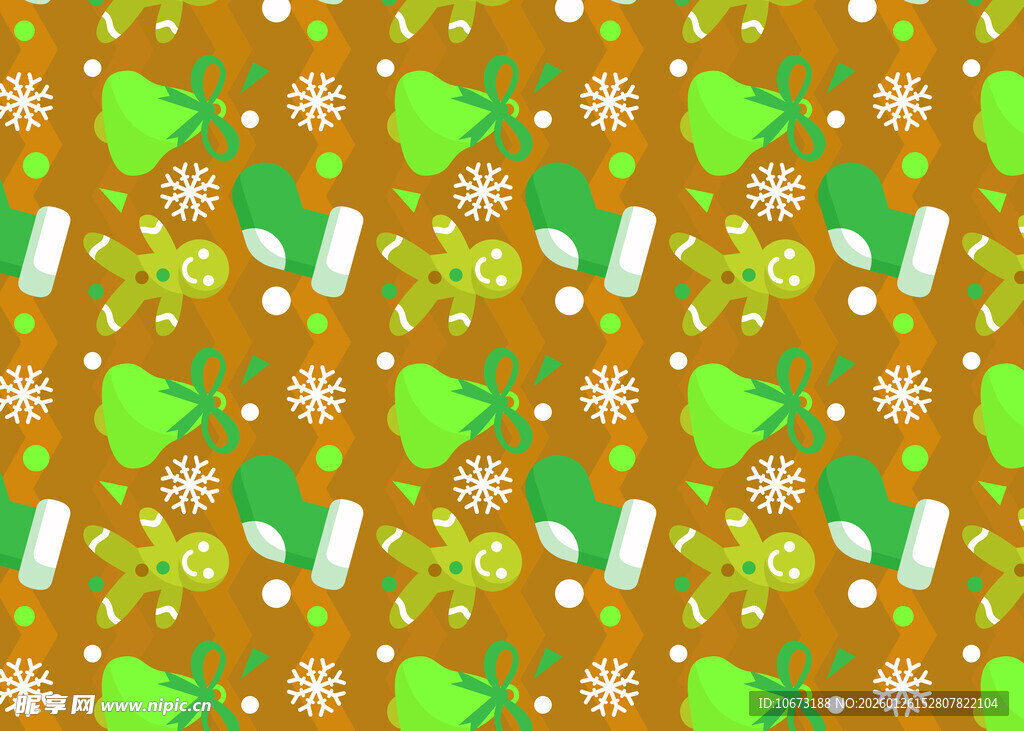 圣诞主题多彩图案背景