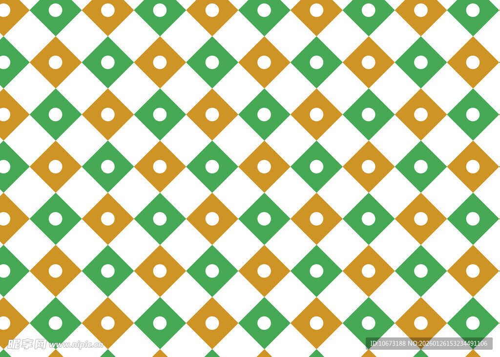 绿橙几何图案背景