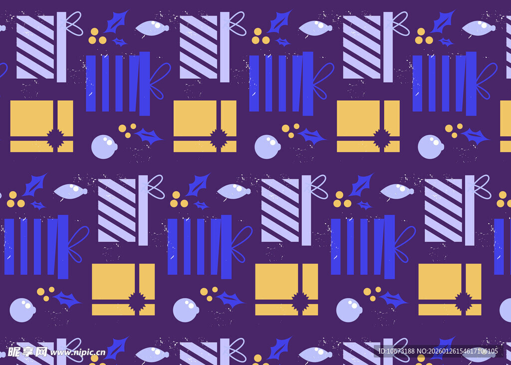 几何图案装饰的多彩背景