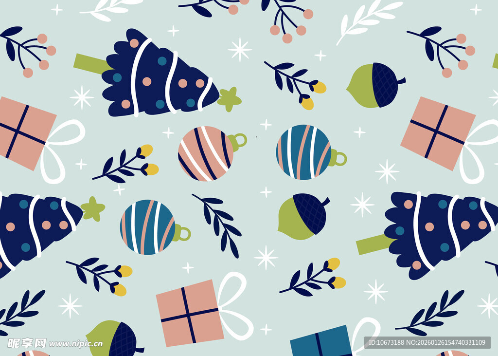 圣诞主题图案背景