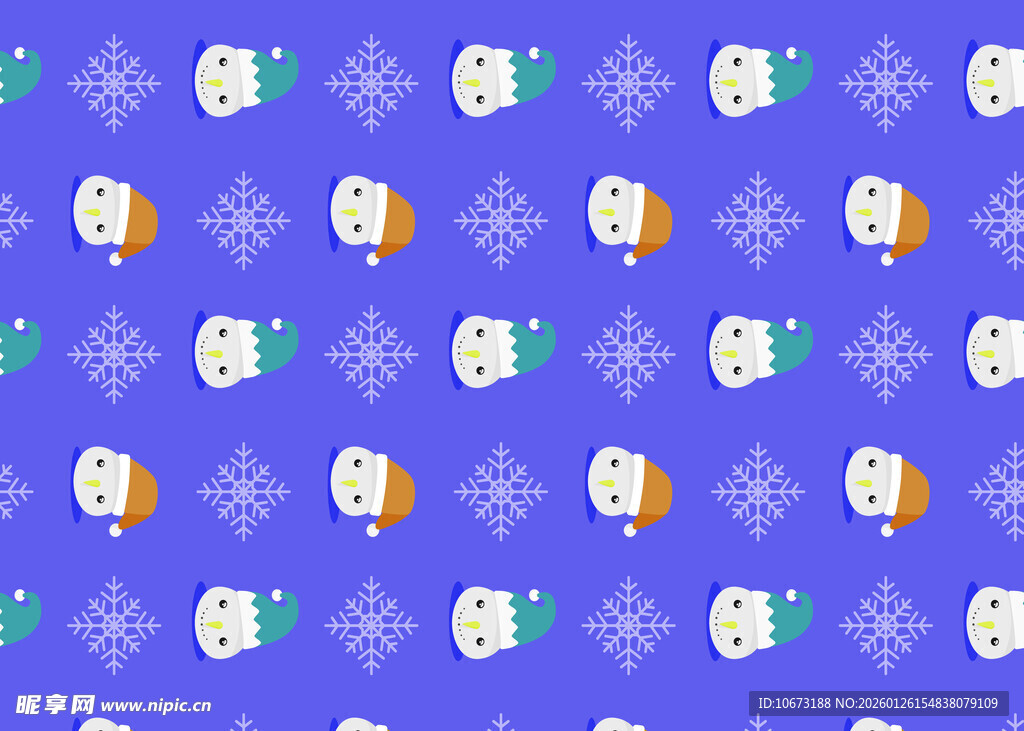 紫色背景可爱卡通图案