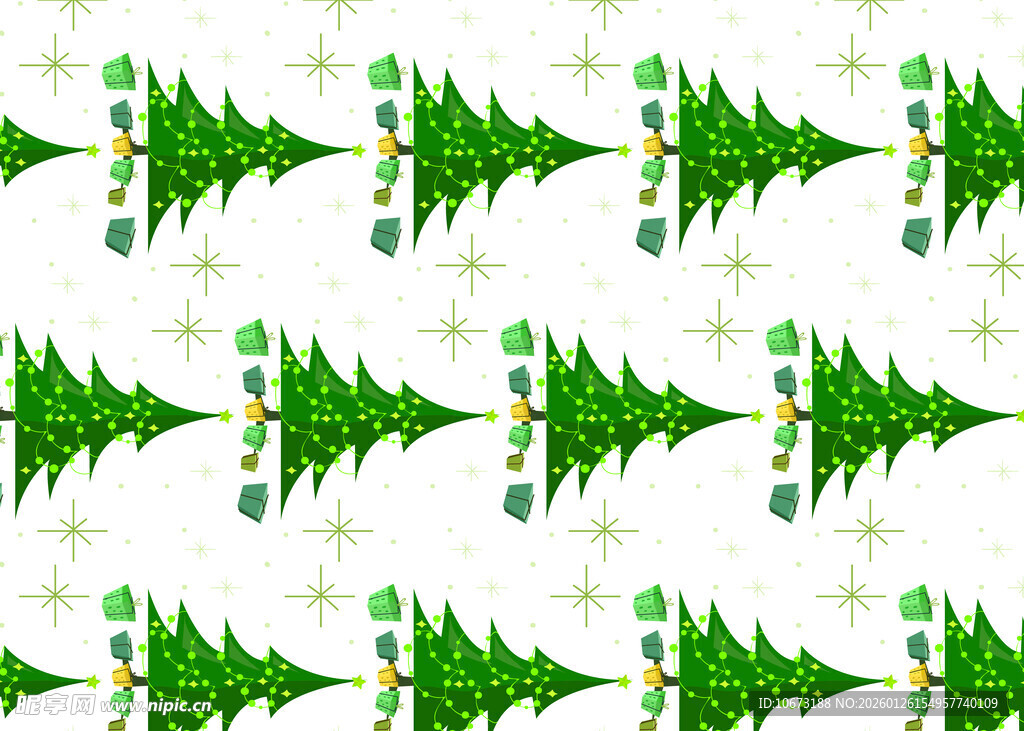 圣诞松树图案背景纹理