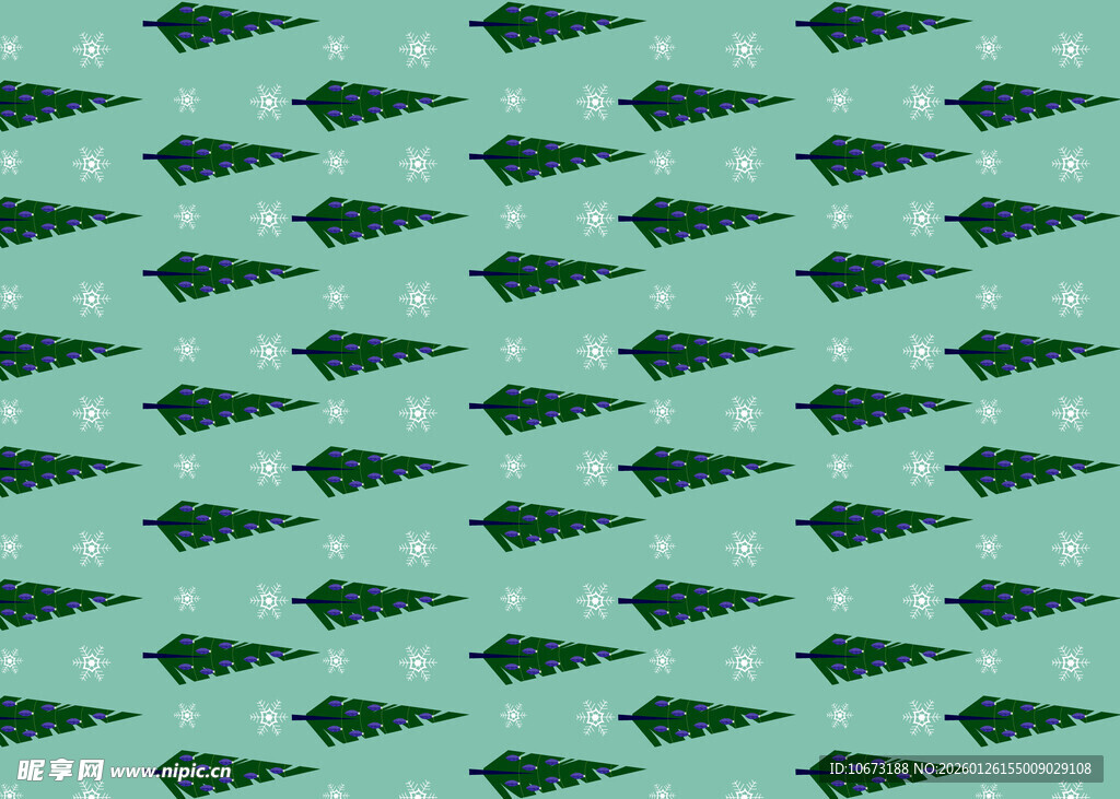 绿色圣诞树图案背景