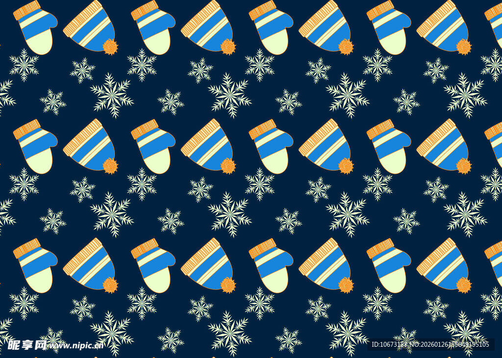 圣诞风手套袜子图案背景