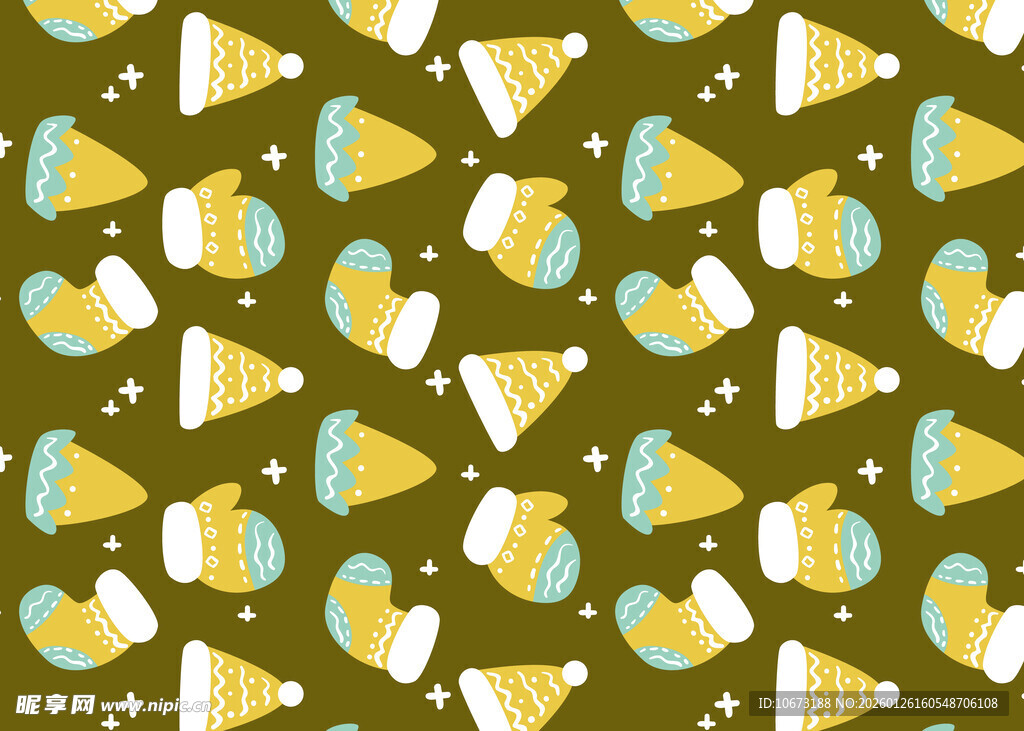 多彩几何图案无缝背景