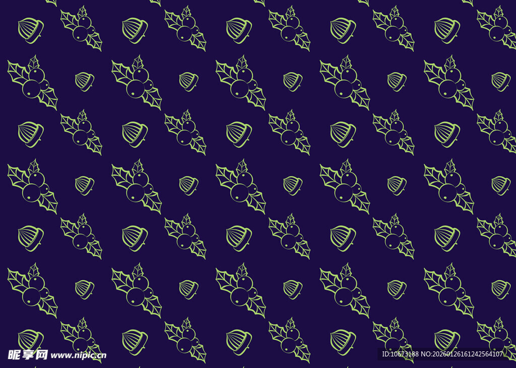 深蓝色底心形图案背景