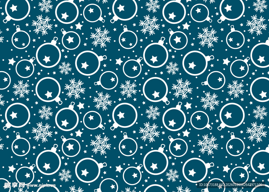 蓝色雪花旋涡图案背景