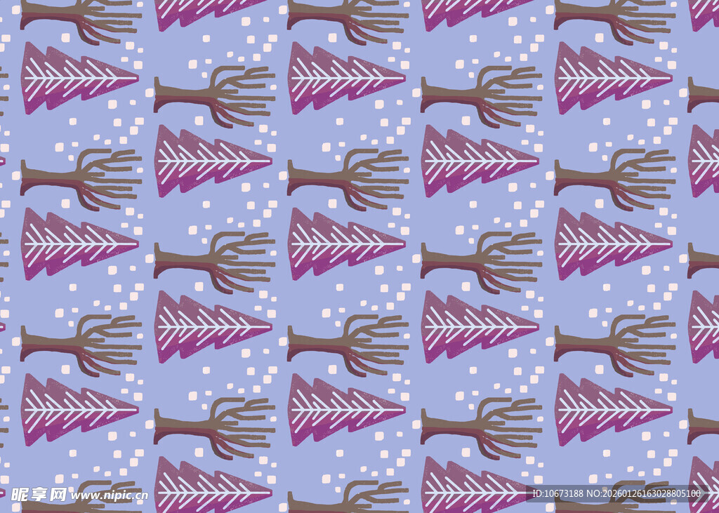 紫色圣诞主题图案纹理