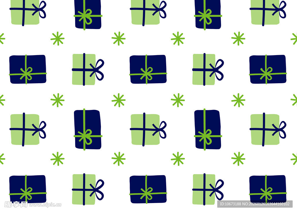 圣诞礼物图案背景