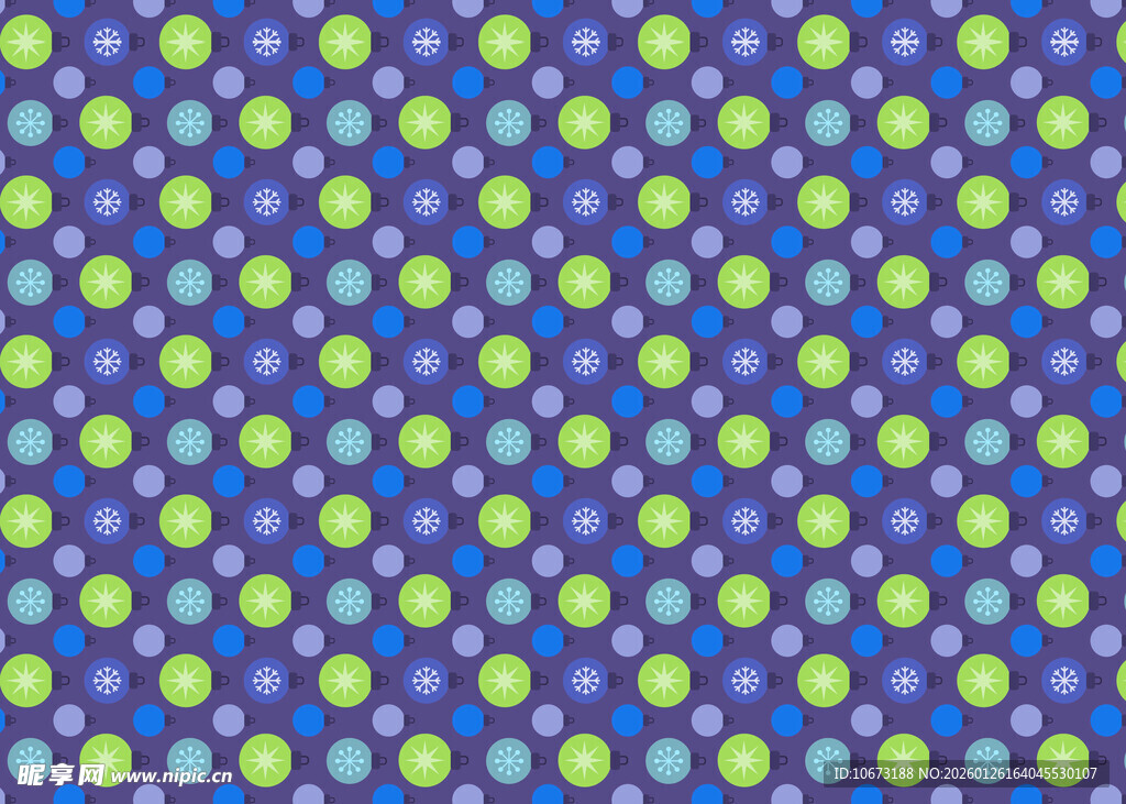 蓝绿圆点图案背景