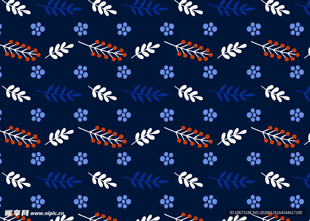 蓝色几何花纹图案背景