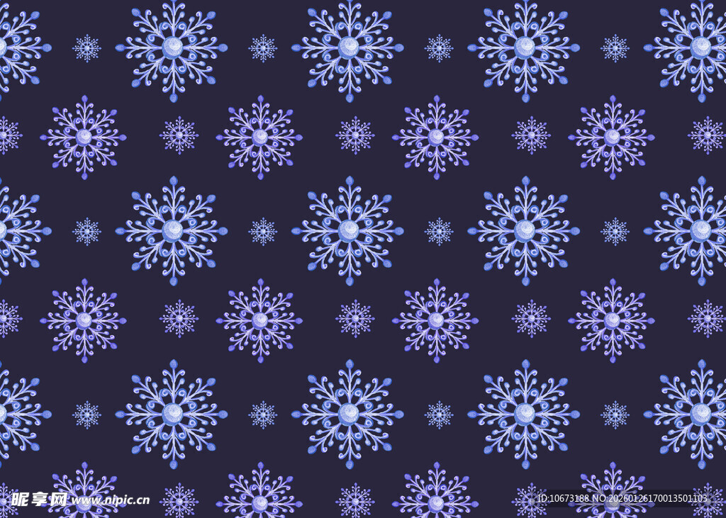 紫色雪花图案背景纹理