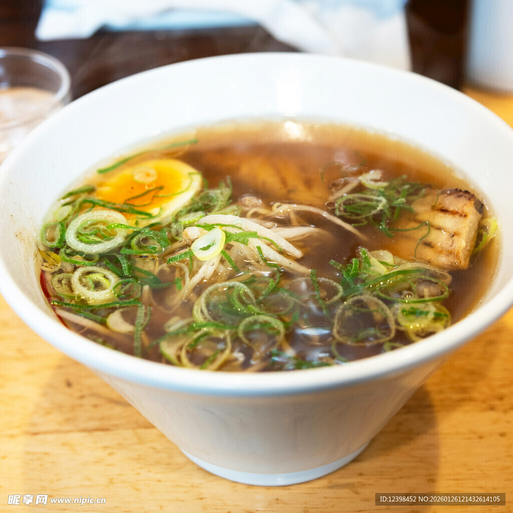 美味日式拉面特写