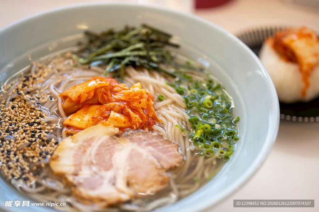 美味日式拉面特写
