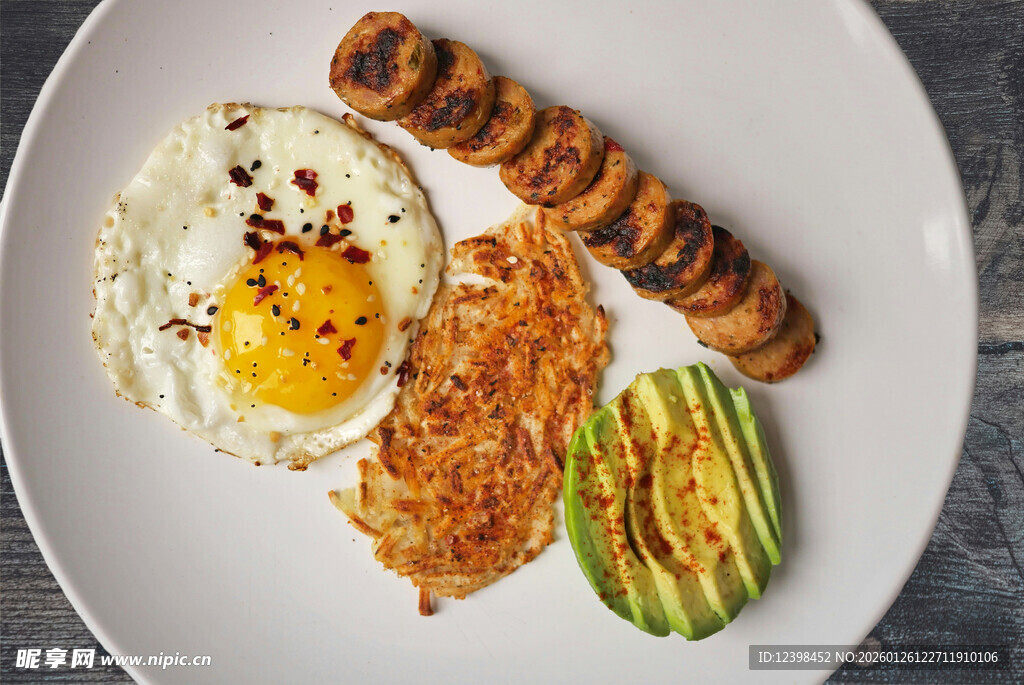 美味西式早餐拼盘