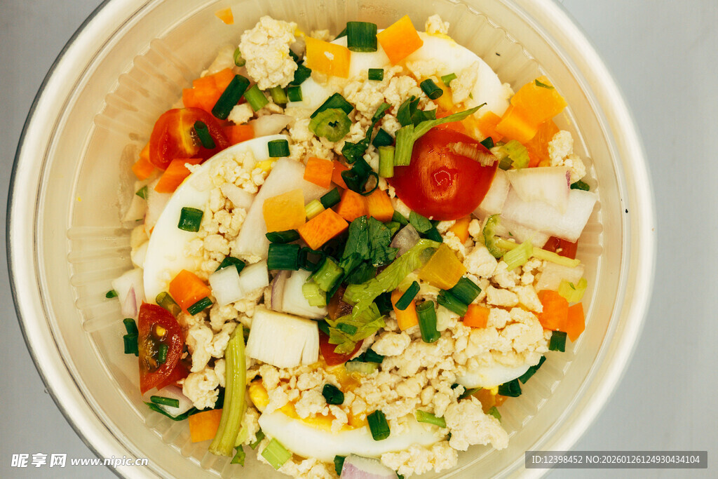 美味蔬菜鸡蛋盖浇饭