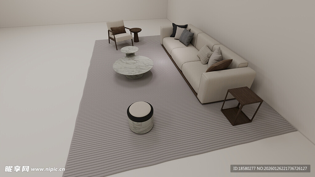 现代简约风客厅沙发组合