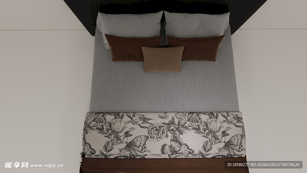 现代简约风格床