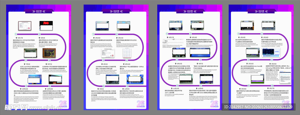 多页商务风信息图表设计