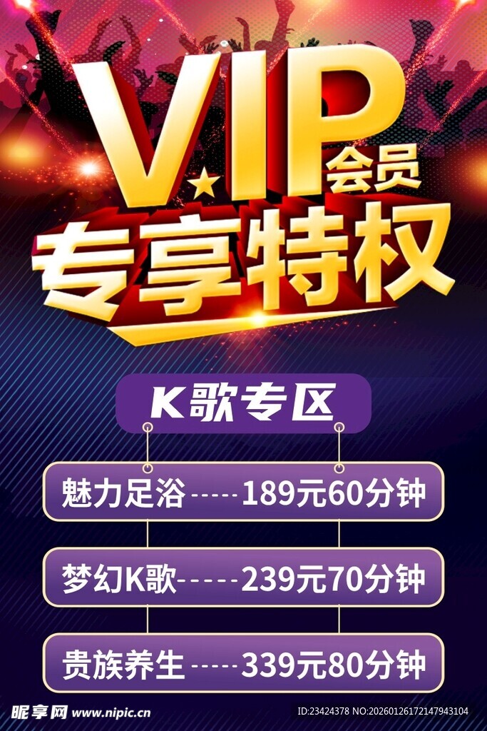 VIP会员专享特权海报