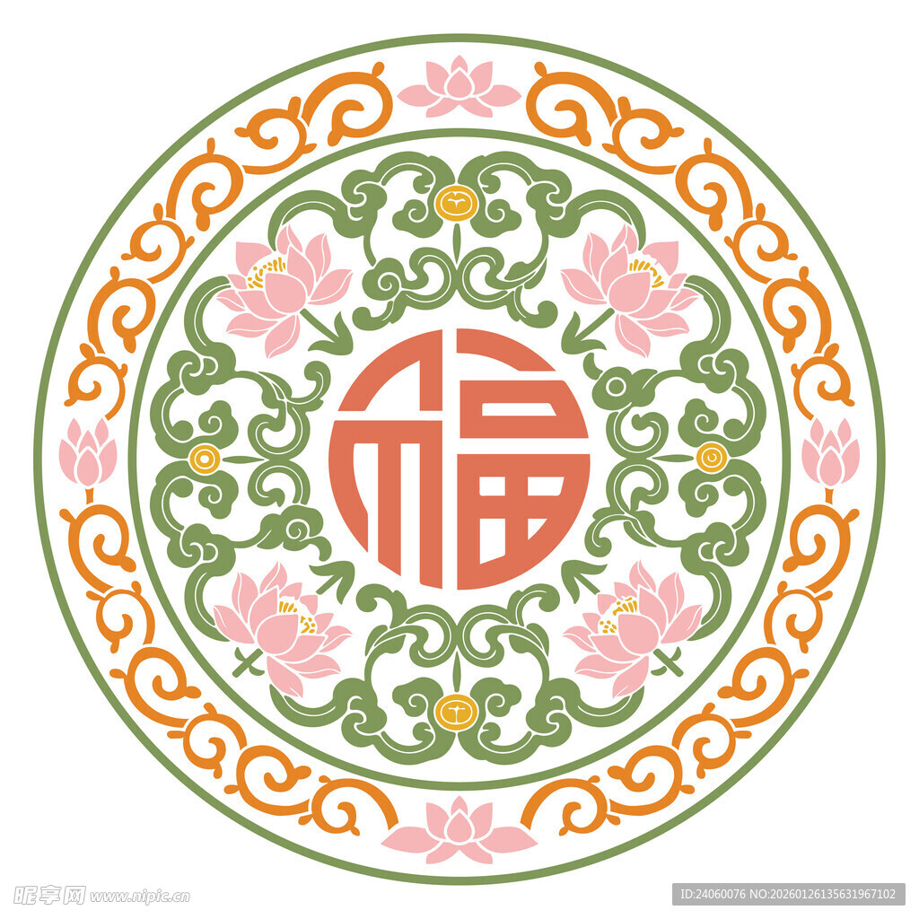 中国传统纹样圆形