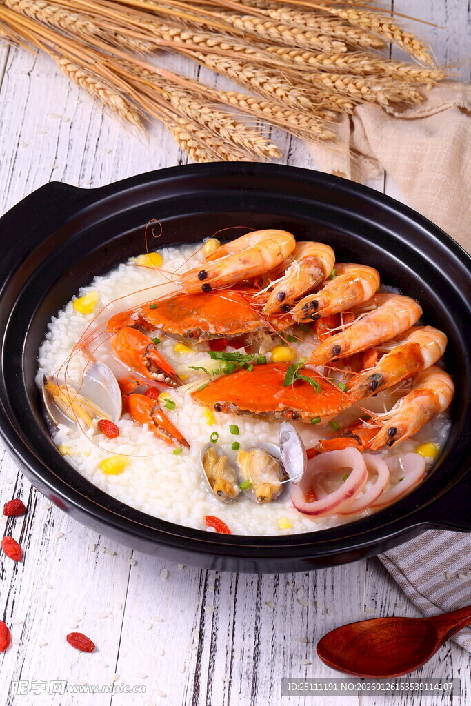 营养美味虾蟹粥