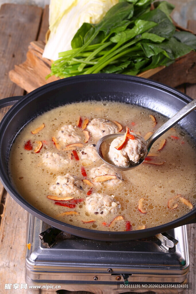 美味手工肉丸汤