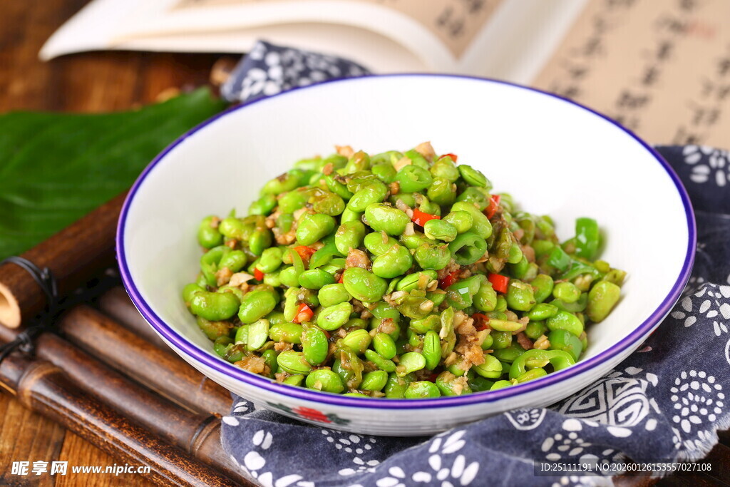 美味青皮豆肉沫