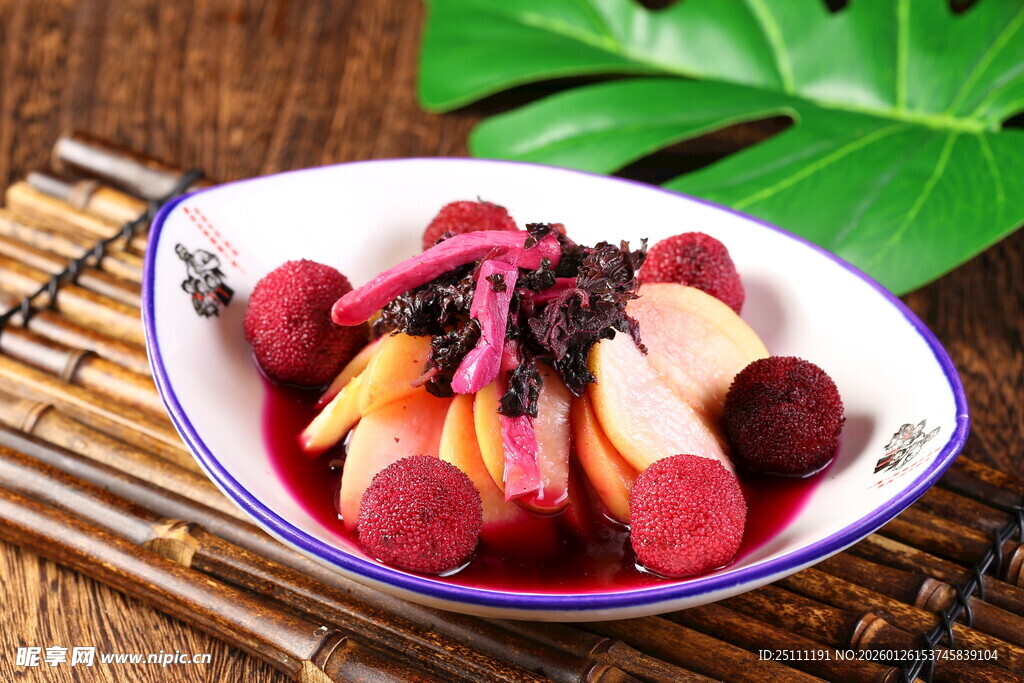 酸甜爽口紫苏杨梅