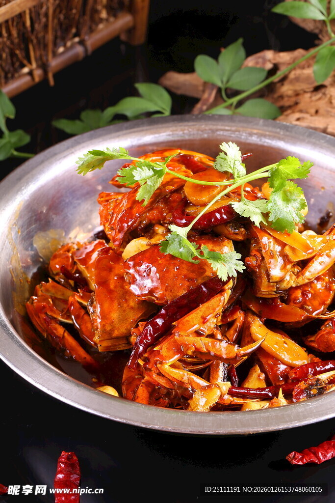 香辣油焖大闸蟹