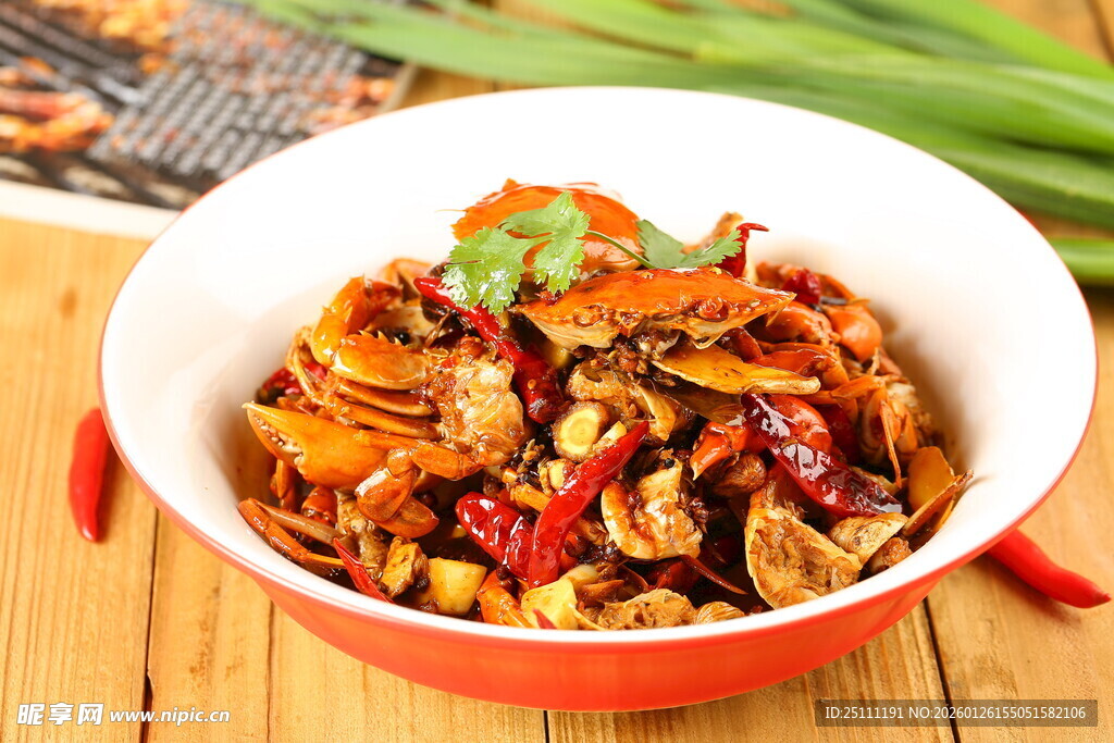 香辣爽口油焖蟹