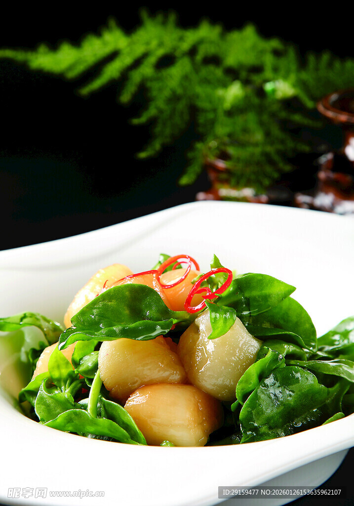 清炒时蔬配鲜蘑