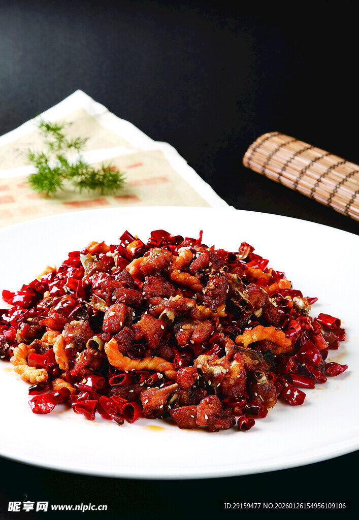 香辣可口的美味辣子鸡丁